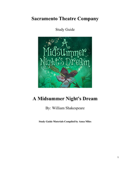 A Midsummer Night's Dream Study Guide