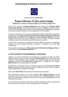 DP Proposdeurope10 V25janv