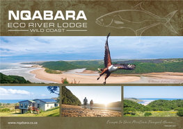 Escape to This Pristine Tranquil Haven... FEBRUARY 2021 NQABARA ECO RIVER LODGE