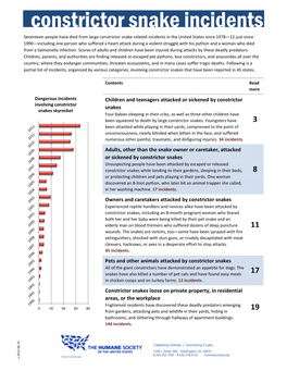 Constrictor Snake Incidents