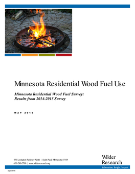 Minnesota Residential Wood Fuel Survey: Results from 2014-2015 Survey
