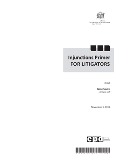 Injunctions Primer for LITIGATORS