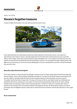 Havana's Forgotten Treasures