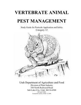 Vertebrate Animal Pest Management Study Guide