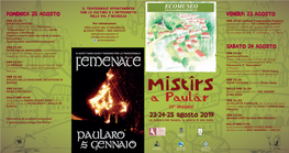 23-24-25 Agosto 2019