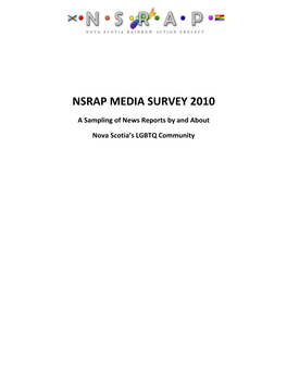 Nsrap Media Survey 2010