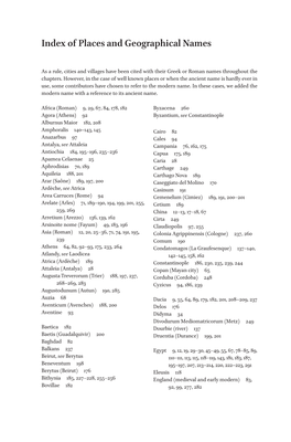 Index of Places and Geographical Names