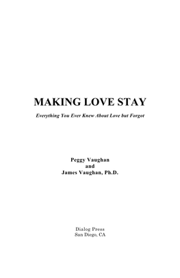 Making-Love-Stay.Pdf