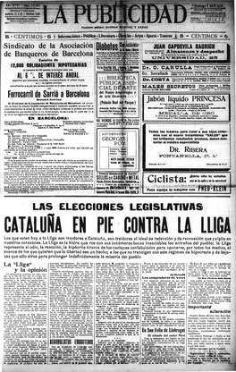 Cataluña En Pie Contra La Liba