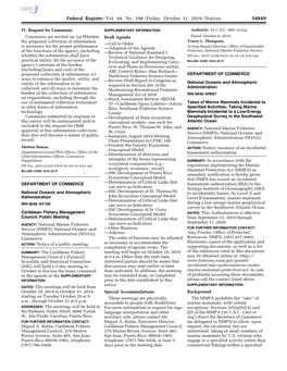 Federal Register/Vol. 84, No. 198/Friday, October 11, 2019/Notices