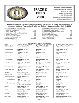 PAC Track-Field Championships