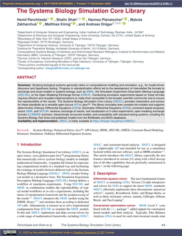 The Systems Biology Simulation Core Library