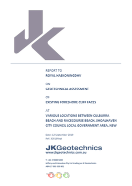 Geotechnical Assessment