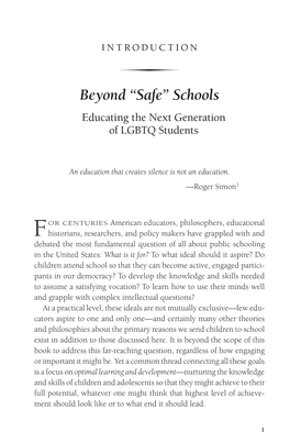 “Safe” Schools Educating the Next Generation of LGBTQ Students