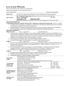 Student Resume