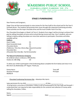 Stage 3 Fundraising