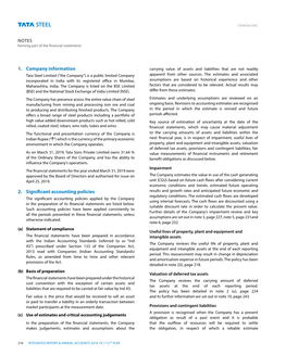 NOTES 1. Company Information 2. Significant Accounting Policies