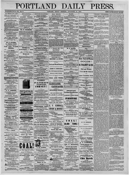 Portland Daily Press. Established June 23, 1862