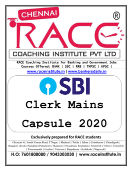 Clerk Mains Capsule 2020