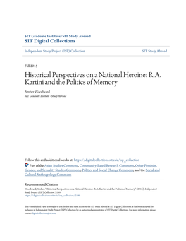 RA Kartini and the Politics of Memory