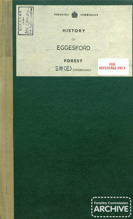 History of Eggesford Forest 1919-1951