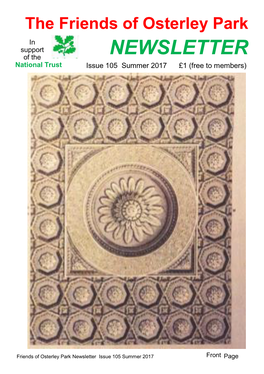 NEWSLETTER National Trust Issue 105 Summer 2017 £1 (Free to Members)