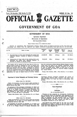 ··'Gazette, Governme.Nt of Goa