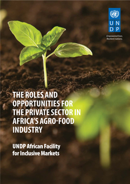 The Roles and Opportunities for the Private Sector in Africa's Agro-Food