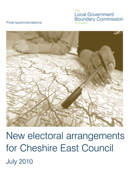 New Electoral Arrangements for Cheshire East Council