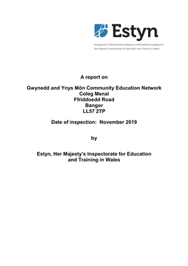 Inspection Report Gwynedd and Ynys Môn