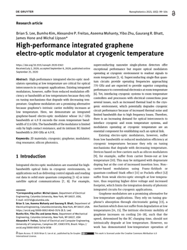 High-Performance Integrated Graphene Electro-Optic Modulator At