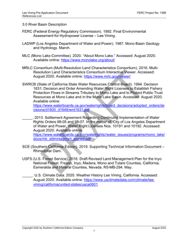 3.0 River Basin Description FERC (Federal Energy Regulatory Commission)