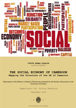 THE SOCIAL ECONOMY of CAMEROON Mapping the Structure of the SE of Cameroon