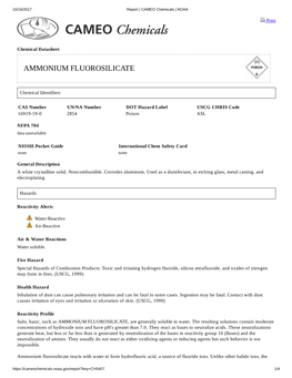 Ammonium Fluorosilicate