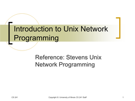 Network Programming