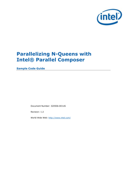 Parallelizing N-Queens with the Intel® Parallel Composer