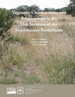 Vegetative Characteristics and Relationships in the Oak Savannas of the Southwestern Borderlands