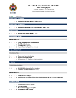 Public Agenda of June 11, 2019