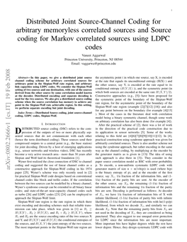 Distributed Joint Source-Channel Coding for Arbitrary Memoryless