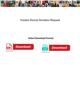 Voodoo Donuts Donation Request