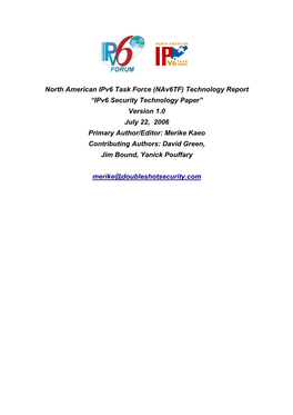Nav6tf Technology Report