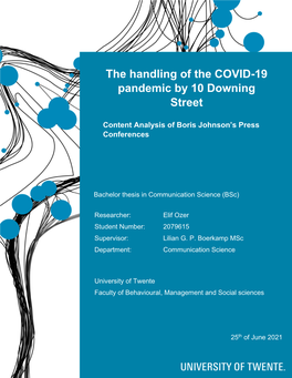 The Handling of the COVID-19 Pandemic by 10 Downing Street