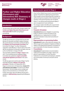 Further and Higher Education (Governance and Information) Bill