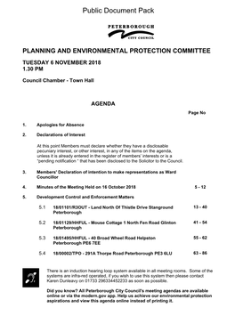Planning and Environmental Protection Committee