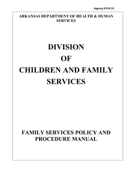 Division of Children and Family Services