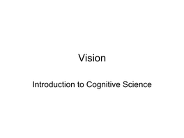 Three Problems in Vision Science