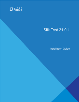 Silk Test 21.0.1