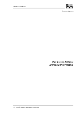 Memoria Informativa