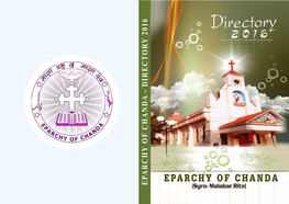 DIRECTORY 2016 & Patron - Diocese of Chanda Papal Ministry Motto - 