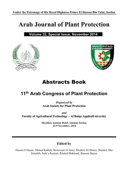 Abstracts of the 11Th Arab Congress of Plant Protection